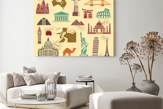 Obraz: Symbole podróży