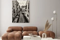 Obraz: Szeroki kąt strzału z ulic i kanałów w wenecji