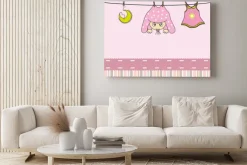 Obraz: Tarjeta nacimiento bebe niña