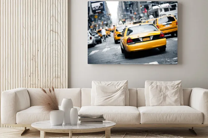 Obraz: Żółte taksówki nowojorskie