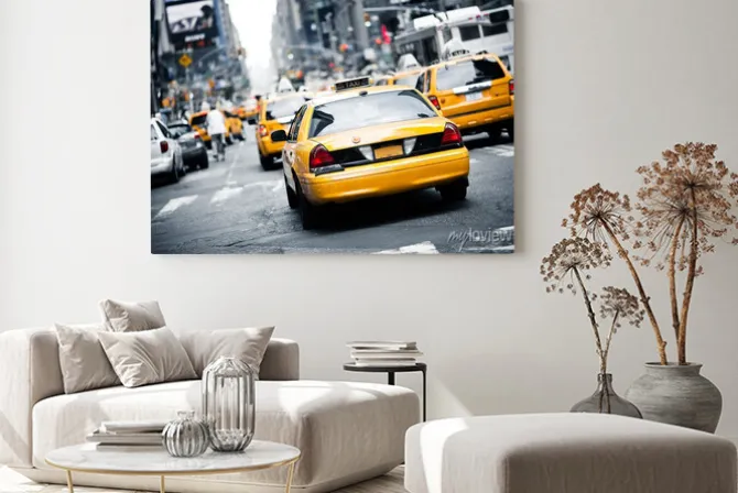 Obraz: Żółte taksówki nowojorskie