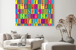 Obraz: Tekstury, czcionki