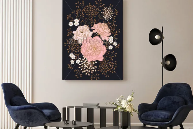 Obraz: Template vintage card for the design of wedding invitations,