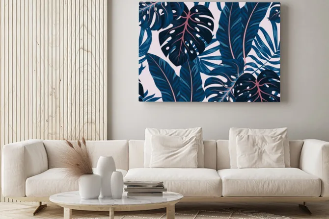 Obraz: Tropical seamless pattern with colorful plants. floral seamless