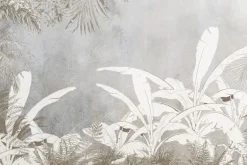 Obraz: Tropikalne liście palm na betonie