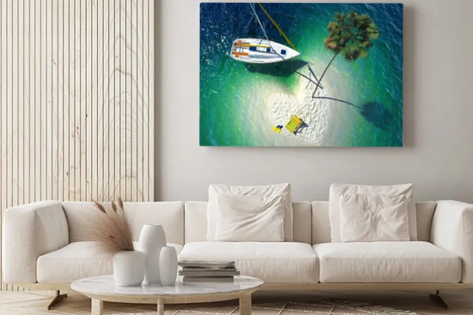 Obraz: Tropikalny raj na małej wyspie