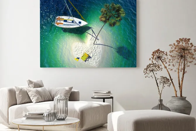 Obraz: Tropikalny raj na małej wyspie