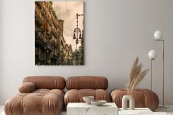 Obraz: Ulica w barcelonie z wielu ulicznych