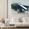 Obraz: Vintage sport car drawn illustration