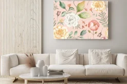 Obraz: Watercolor floral seamless pattern