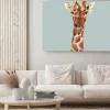 Obraz: Watercolor giraffe vector portrait