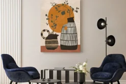 Obraz: Wazy z roślinami w stylu boho