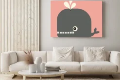 Obraz: Wektor uroczy wieloryb