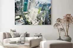 Obraz: Widok na dzielnicę finansową lujiazui w szanghaju