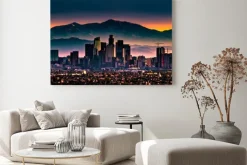 Obraz: Widok na los angeles o wschodzie słońca