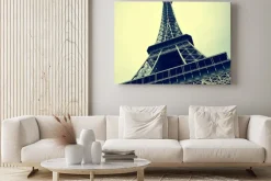Obraz: Wieża eiffla w paryżu, francja z efektu retro