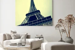 Obraz: Wieża eiffla w paryżu, francja z efektu retro