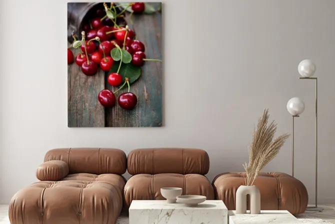 Obraz: Świeże wiśnie