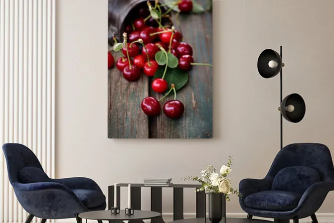 Obraz: Świeże wiśnie