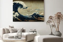 Obraz: Wielka fala w stylu abstrakcyjnym