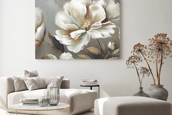 Obraz: Wiosenne białe kwiaty