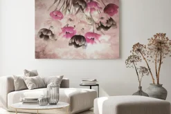 Obraz: Wiszące kolorowe kwiaty tulipanów