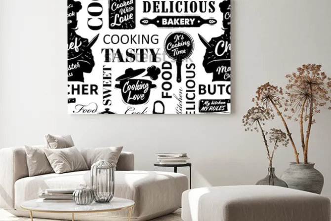 Obraz: Wzór z gotowania przedmiotów. ilustracji wektorowych