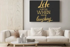 Obraz: Życie jest lepsze, gdy się śmiejesz