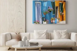 Obraz: Żywe kolory domów na wyspie burano w wenecji