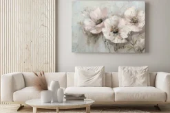 Obraz: Zbliżenie na blade kwiaty