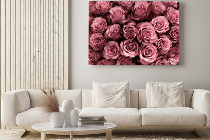 Obraz: Zbliżenie na różowe róże