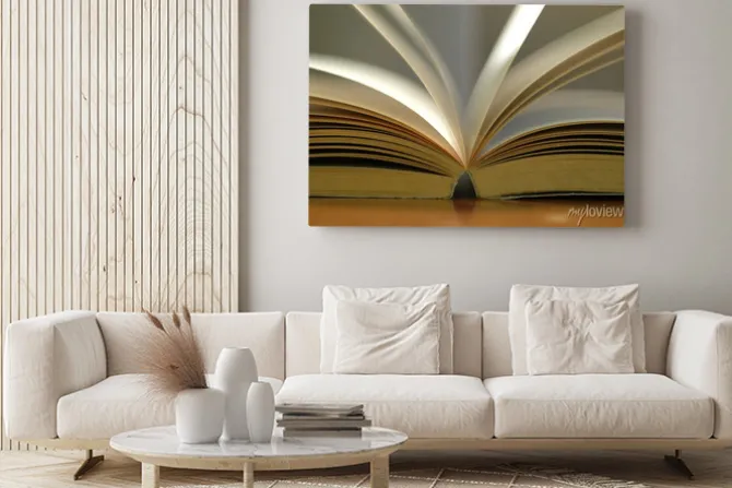 Obraz: Zbliżenie otwarta książka