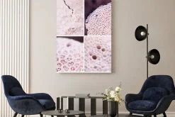 Obraz: Zbliżenie struktury różowego koralowca