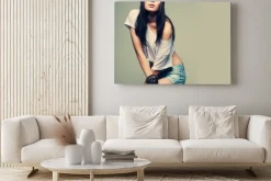 Obraz: Zdjęcie pięknej dziewczyny w stylu pinup, glamour