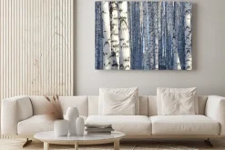 Obraz: Zdjęcie z pniami brzóz