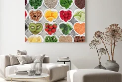 Obraz: Zdrowe przekąski w miseczkach