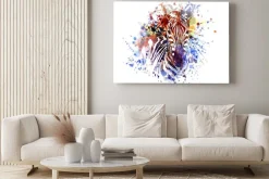 Obraz: Zebra abstrakcyjna kolorowa grafika