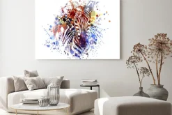 Obraz: Zebra abstrakcyjna kolorowa grafika