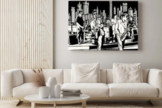 Obraz: Zespół jazzowy grający w nowym jorku