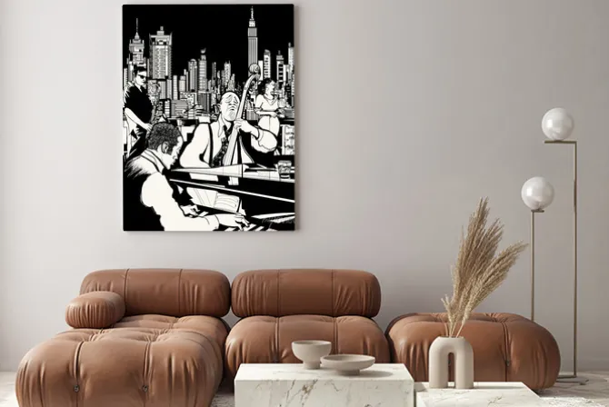 Obraz: Zespół jazzowy grający w nowym jorku