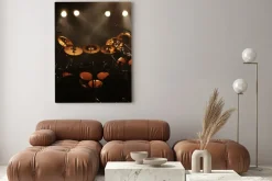 Obraz: Zestaw bębnów na scenie