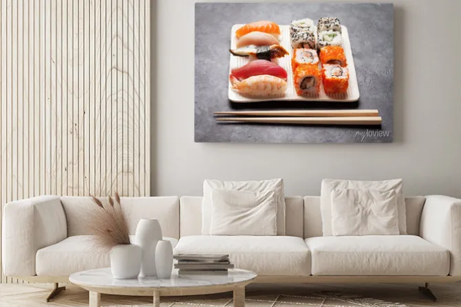 Obraz: Zestaw sushi i maki