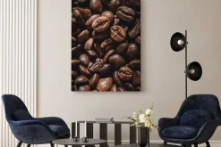 Obraz: Ziarna kawy w zbliżeniu