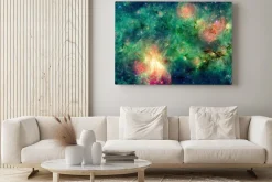 Obraz: Zielona mgławica