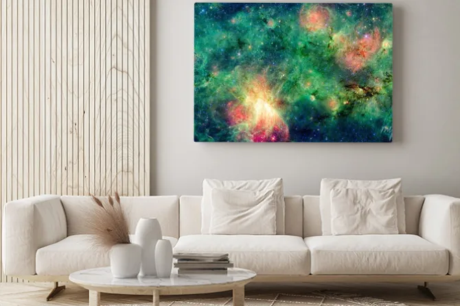 Obraz: Zielona mgławica