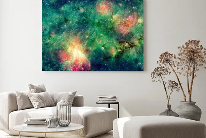 Obraz: Zielona mgławica