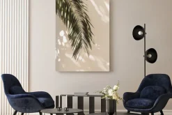 Obraz: Zielony liść palmowy w stylu boho