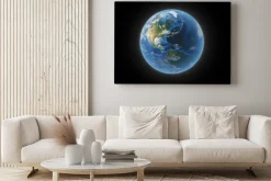 Obraz: Ziemi z przestrzeni wykazujące ameryki północnej i południowej