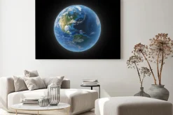 Obraz: Ziemi z przestrzeni wykazujące ameryki północnej i południowej