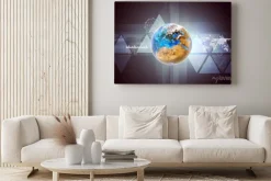 Obraz: Ziemia z mapy świata